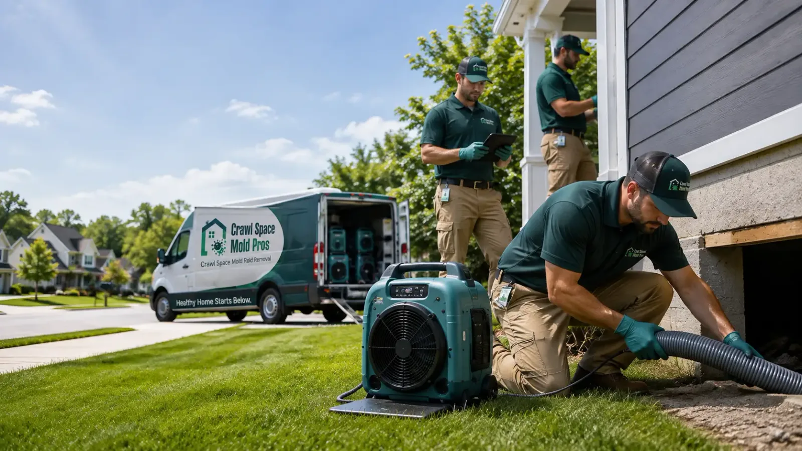 Crawl Space Mold Removal in Holden, MA